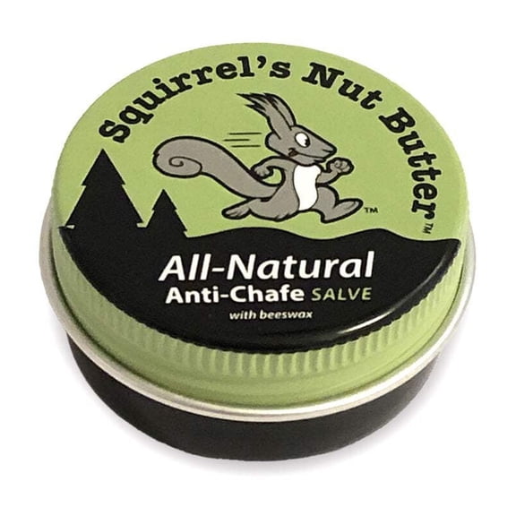 Squirrel's Nut Butter All Natural Anti Chafe Recyclable Tin | Prevent Chafing and Blisters | Groin, Arms, Chest, Thighs, & More | 0.5 oz