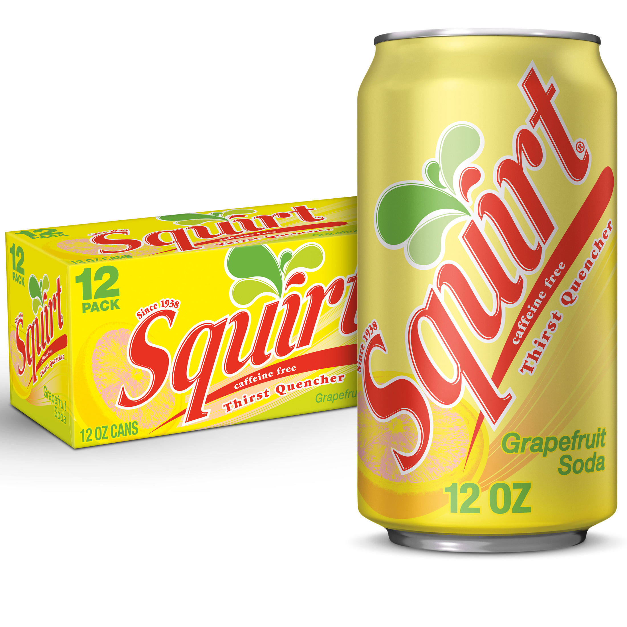 Squirt Caffeine Free Grapefruit Soda 12 Fl Oz 12 Pack Cans Walmart