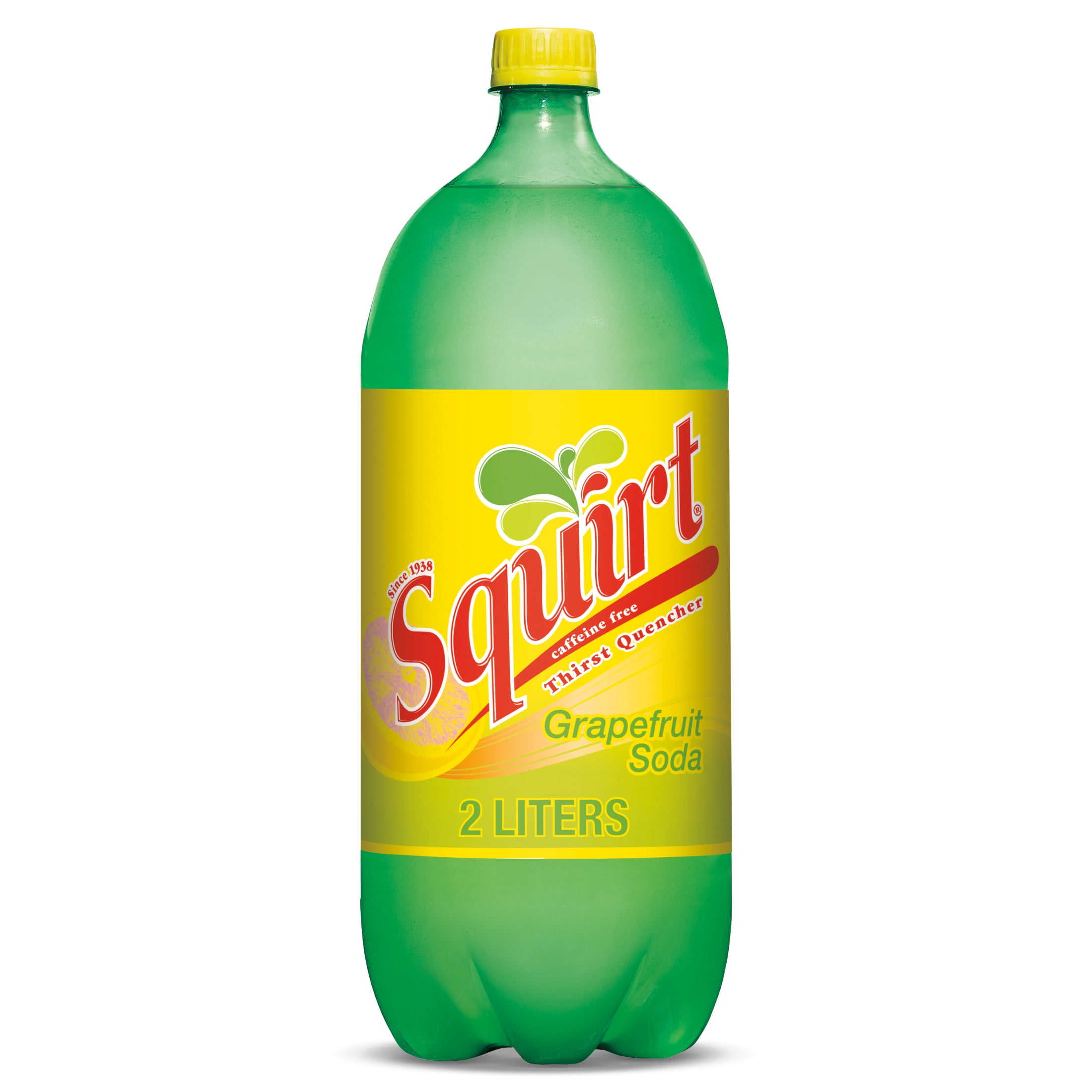 Squirt Caffeine Free Grapefruit Soda Pop, 2 L, Bottle