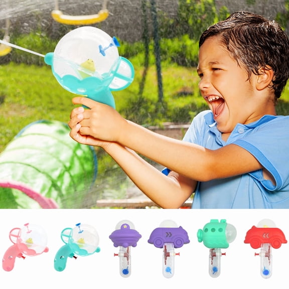 Squirt Gun with Wobbly Floating Duck Inside, Transparent Water Gun for Summer Pool Bath, Cute Water Blaster for Beach