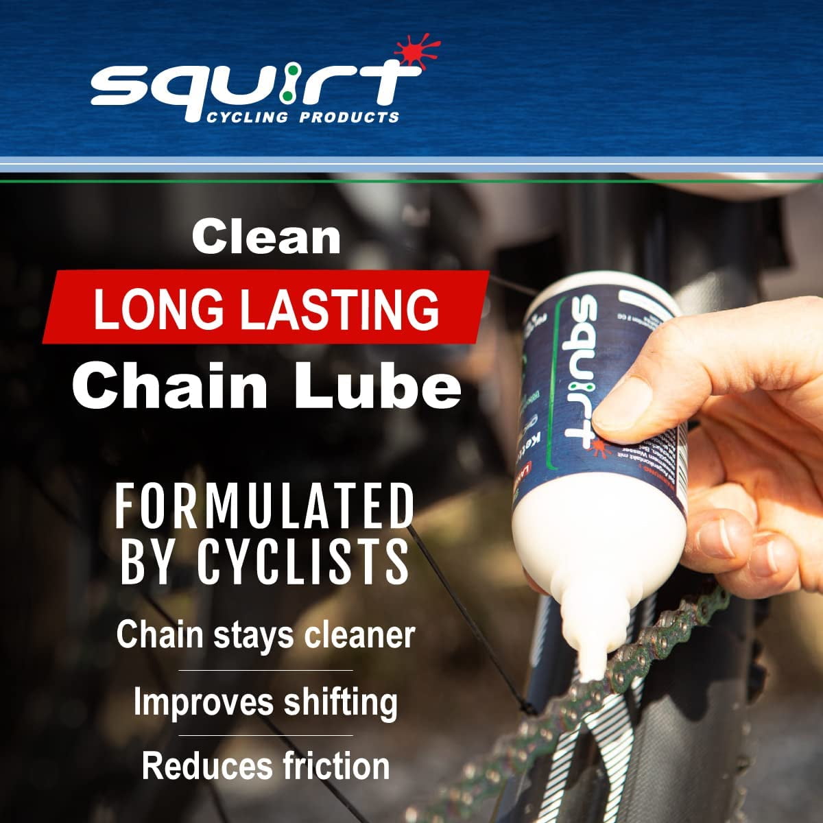 Squirt Wax Based Dry Lubricant 4oz Bottle Bike Repair Bicycle Tools Chain Lube Walmart
