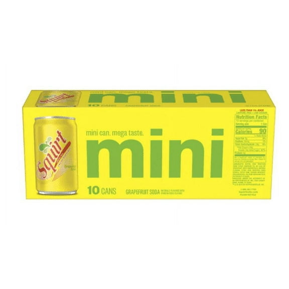 Squirt Original Grapefruit Soda Mini-Cans Soft Drink - 10 Pk (7.5 oz)