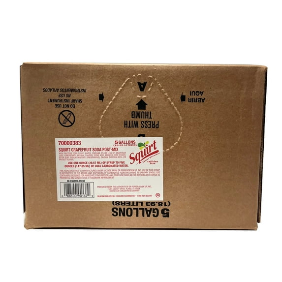 Squirt Syrup (5-gallon) Bag-in-Box