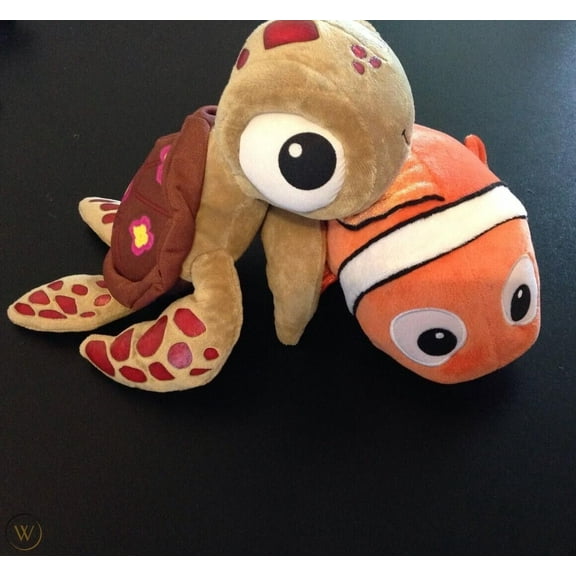 Squirt Turtle 6" & Nemo Plush SET Soft Stuffed Animal Rare Authentic NEW GIFT