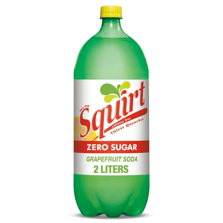 Squirt Zero Sugar Grapefruit Soda Pop, 2 L, Bottle
