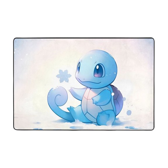 Squirtle Doormat Bath Mats, Soft and Absorbent Bath Rugs, Non-Slip Shower Carpet for Bathroom Floor, Tub and Shower, Living Room, Yoga 36"X24"