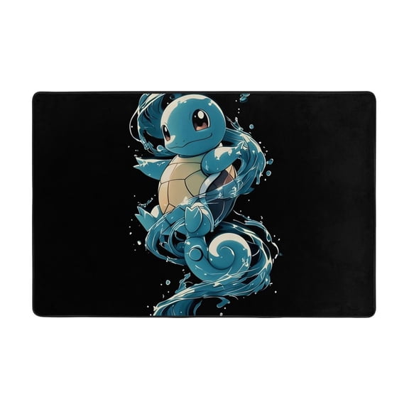 Squirtle Doormat Bath Mats, Soft and Absorbent Bath Rugs, Non-Slip Shower Carpet for Bathroom Floor, Tub and Shower, Living Room, Yoga 36"X24"
