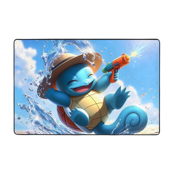 Squirtle Doormat Bath Mats, Soft and Absorbent Bath Rugs, Non-Slip Shower Carpet for Bathroom Floor, Tub and Shower, Living Room, Yoga 36"X24"