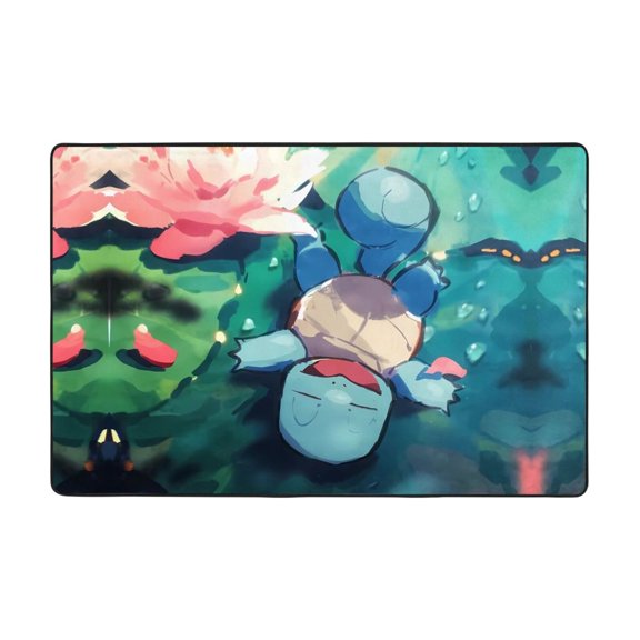 Squirtle Doormat Bath Mats, Soft and Absorbent Bath Rugs, Non-Slip Shower Carpet for Bathroom Floor, Tub and Shower, Living Room, Yoga 36"X24"