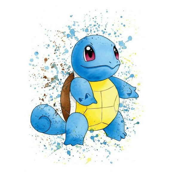 Squirtle Diamond Painting Kits, Diamond Art Kits for Kids, 5D Diamond Painting, Diamond Painting Picture for Home Decoration 12x16 inch