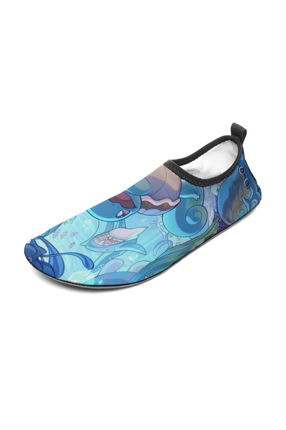Squirtle Water Shoes Beach Swim Barefoot Quick Dry Aqua Socks, Non-Slip Sporty Water Shoes for Men Women 11/12women,9/10men