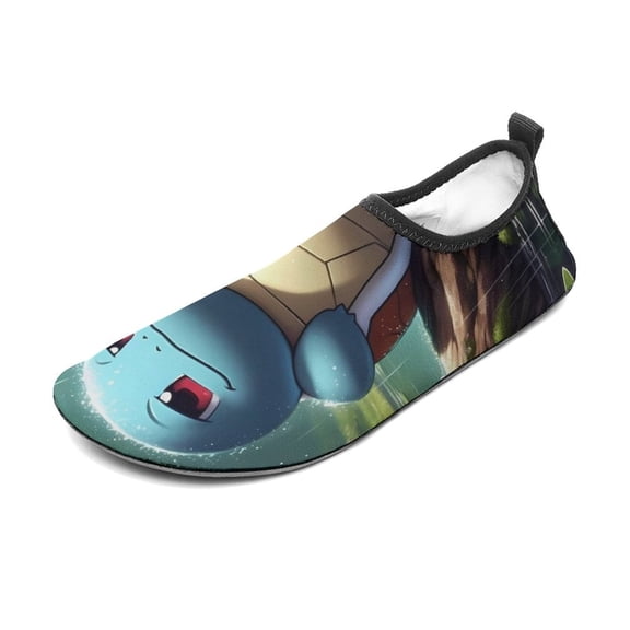 Squirtle Water Shoes Beach Swim Barefoot Quick Dry Aqua Socks, Non-Slip Sporty Water Shoes for Men Women 9/10women,7/8men