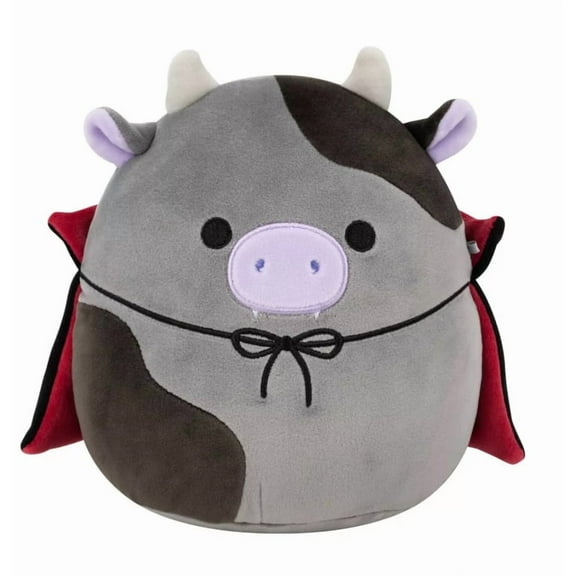 Squish Bridgette The Dracula Cow Halloween Plush - 8"