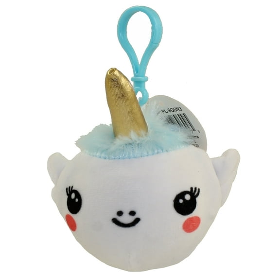 Squish Slow Rise Plush Key Clip - UNICORN (Blue Hair)