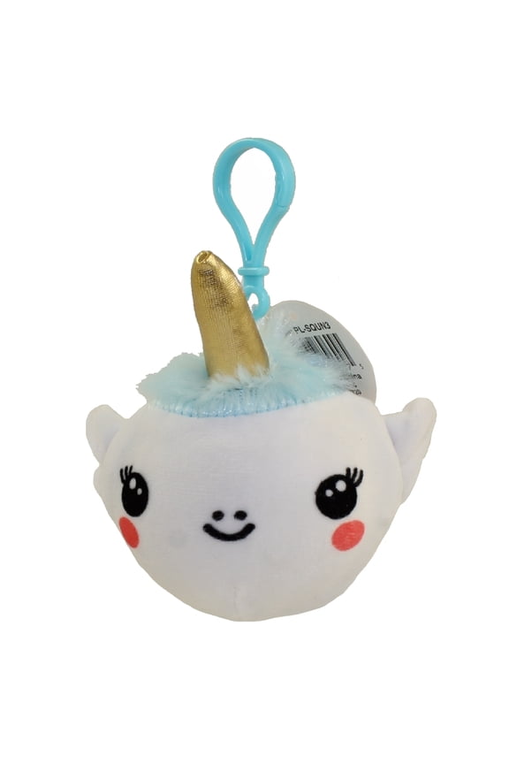 Squish Slow Rise Plush Key Clip - UNICORN (Blue Hair)