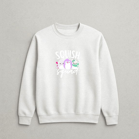 Squish Squad Cute Plush Mallow Themed Funny Gift Kids Women Graphic Sweatshirt