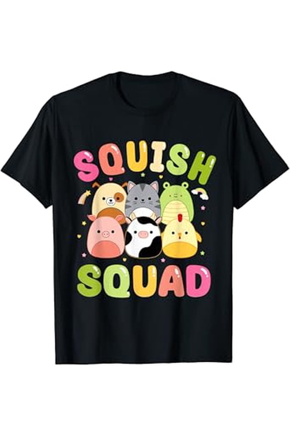 Squish Squad Girls Kids Toddlers Cute Birthday T-Shirt