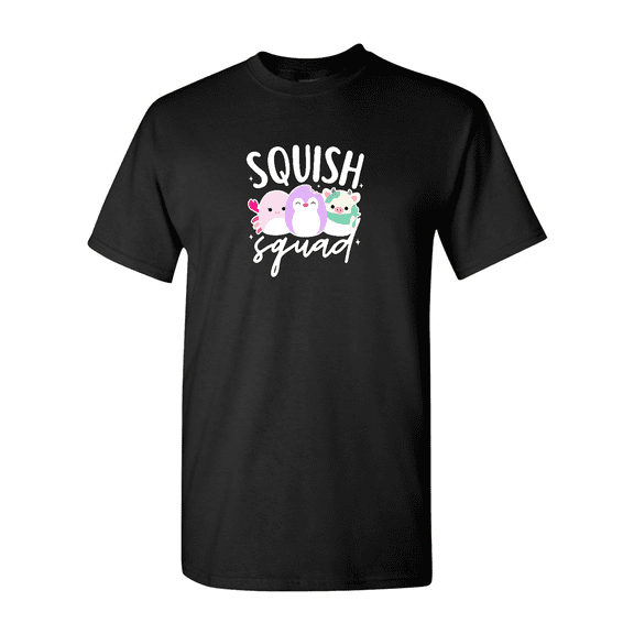Squish Squad Plush Toy Cute Cartoon Funny Gift Graphic Print Unisex T-Shirt V90049, up to size 5XL