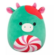 Squish The Christmas Peppermint Cow Plush - 8"