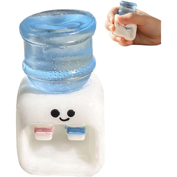 Squish-y Water Dispenser with Bubble Sound Rubber Substance Perceptual Ease, Squeeze Item Funny Stress Relief Decompression, Realistic Water Dispenser Squeeze