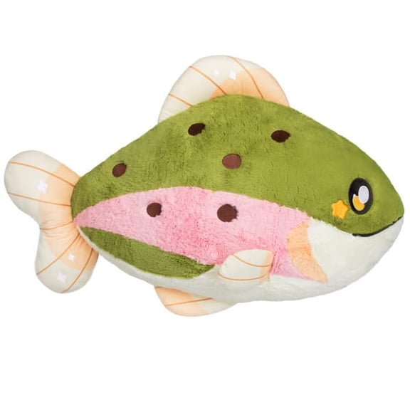 Squishable - Mega Rainbow Trout - Aquatic Collection - 35 in - Soft Toy Collectible Stuffed Animal