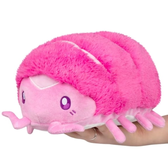 Squishable - Mini Pink Pillbug Rollie Pollie - Garden Collection - 11.5 in - Soft Toy Collectible Stuffed Animal - End Magnets