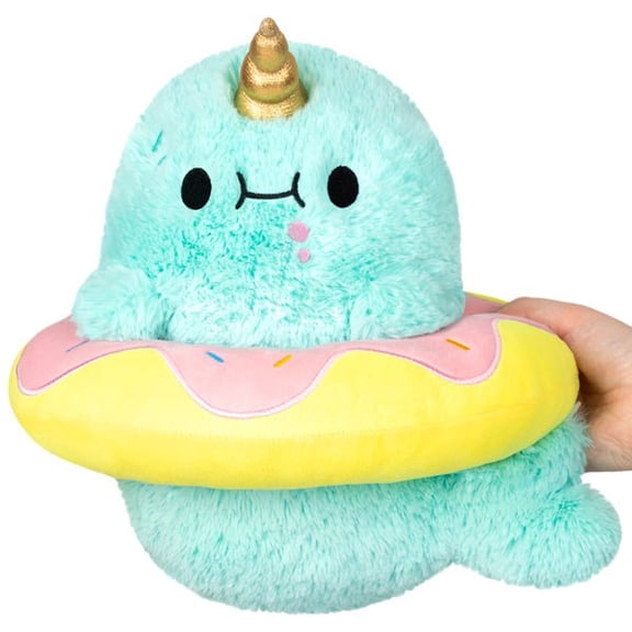 Squishable / Mini Sparkles The Narwhal in Donut Plush