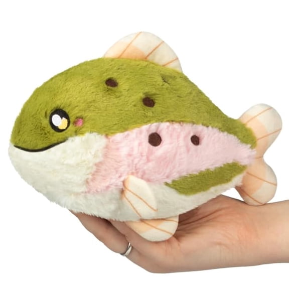 Squishable - Snacker Rainbow Trout S1 E2 - Aquatic Collection - 8 in - Soft Toy Collectible Stuffed Animal