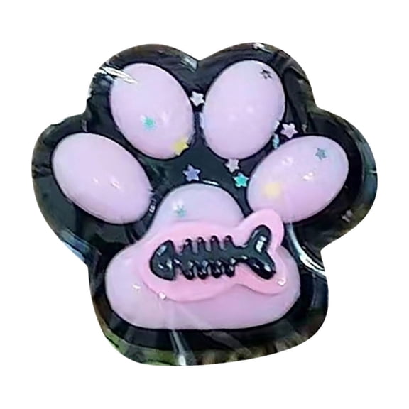 Squishies Cat Paw, Paw Squeeze Toy,Pink & Black,Sensory Fidget Toy for Your Best Mellow and Chill,Birthday Gift, Sticky Squishies Party Favors Novelty Things Birthday Gift