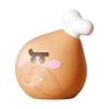 Squishies Fidgets Stress Ball, Mini Squish Silica Gel Cartoon Chicken Leg Decompression Doll Simulated Food Stress Balls Spit Bubble Dolls Anxiety Release Tool for Office Desk