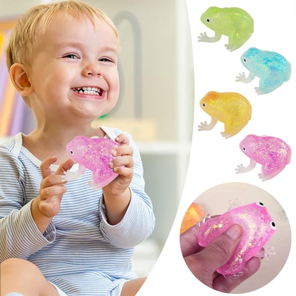 Squishies Little Frog Squeeze Stress Reliever, Cute Decompression Fidget for Stress Relief