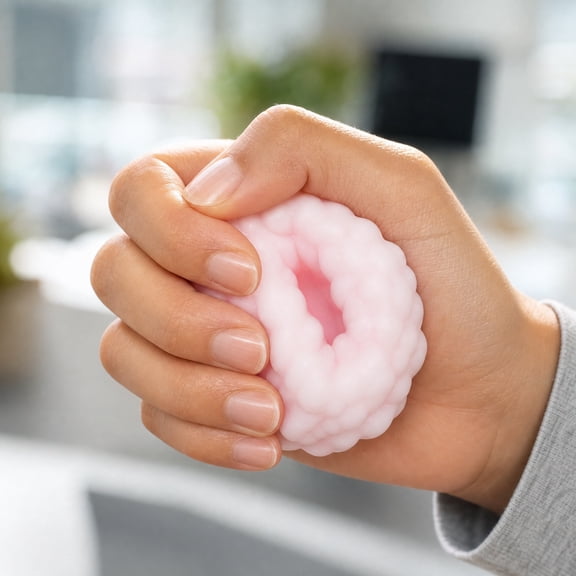 Squishies Stress Ball, Fidget Squishies Portable Vacuum Stress Shapeable Ball, Stress Ball,Slow Rising Sensory Fidget for Adults,1PCS