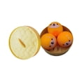 thumbnail image 1 of Squishies Stress Decor, Slow Rising Squishies, Fidget Play Sets Adults Anxiety, 2 in, Anxiety Stress Relief Play Sets, Squeeze Fidget Play Sets, Orange Printed Face, Bamboo, 1 of 5