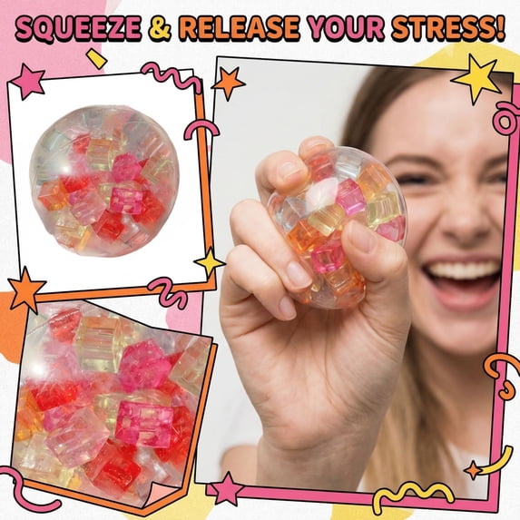 Squishies Stress Decor, Stress Relief Decor, Fidget Decor, 2.5 in, Silicone Sensory Fidget, Sensory Decor, Stress Ball Fidget, Anxiety Relief Items Fidget, Stress Relief Fidget