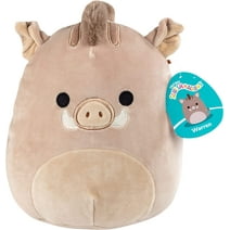 Squishmallow 10" Brown Boar Plush - Cute and Soft Stuffed Animal Toy - Official Kellytoy - Great Gift for Kids