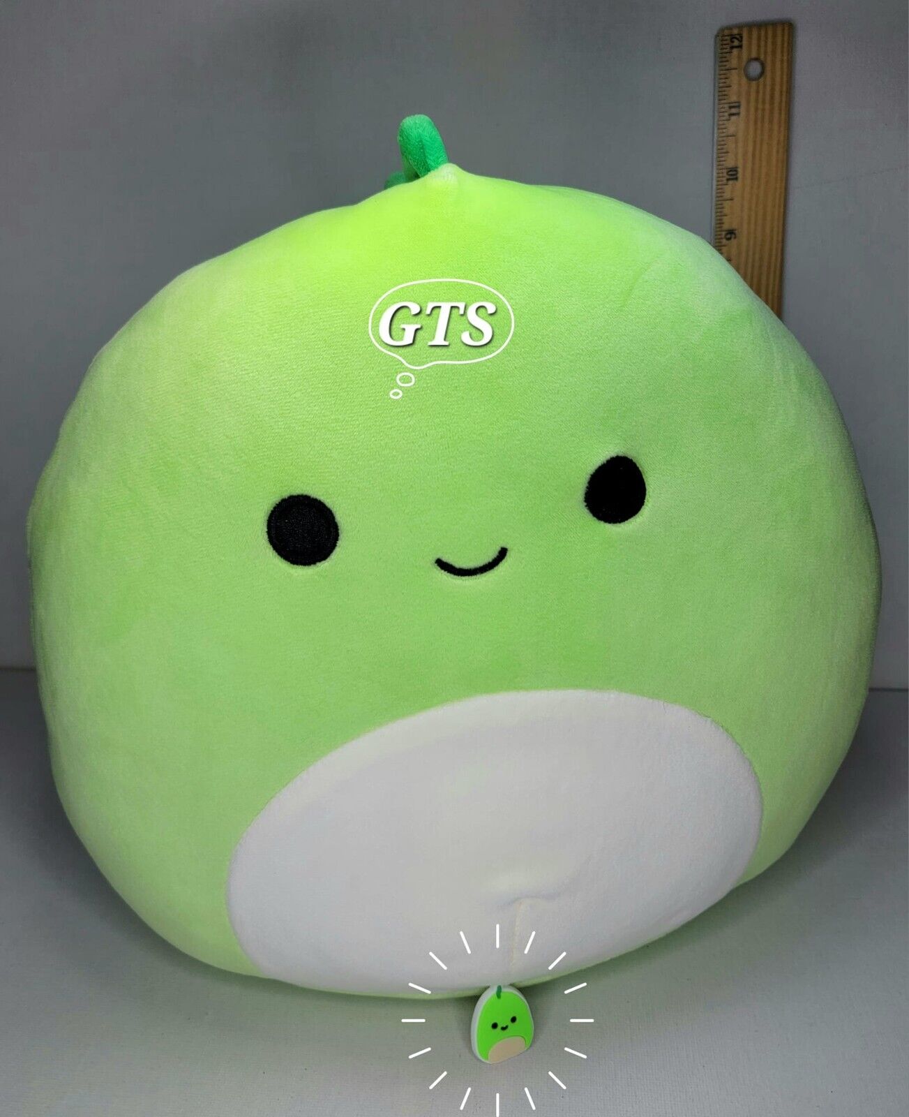 Squishmallow 10" Danny Dinosaur Plush with Jibbitz Croc Shoe Charm