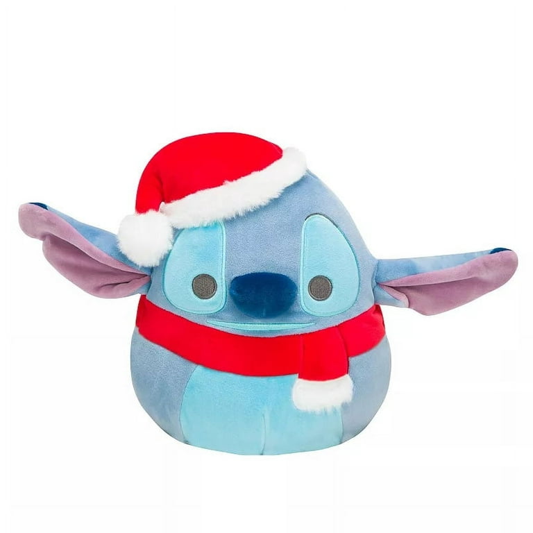 Squishmallow 10 Disney Stitch with Santa Hat - Christmas Official Kellytoy  - Cute and Soft Holiday Plush Stuffed Animal Toy
