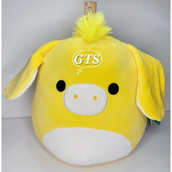 Squishmallow 11 - 12" Gavyn Donkey 💛 Soft Bright Yellow 2023 Easter Plush
