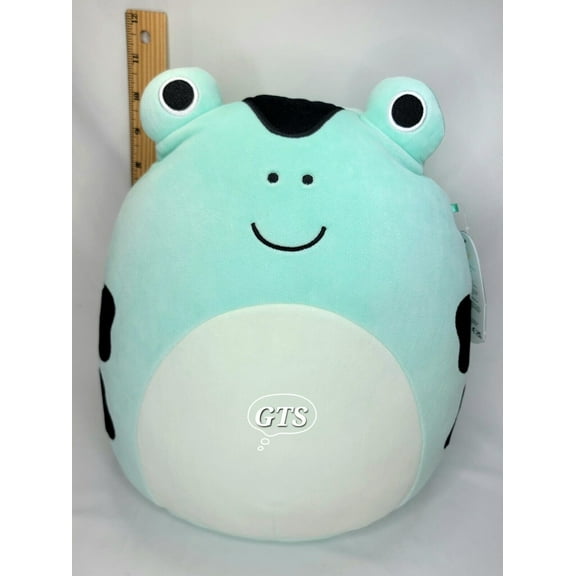 Kellytoy Squishmallow 11" Dear Dart Frog Soft Mint Speckled Plush