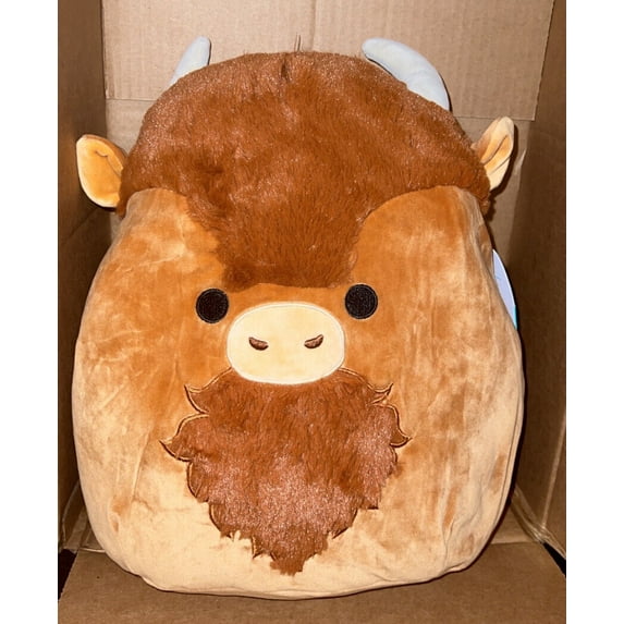 Squishmallow 12" Dunkie Highland Cow Bison Wilderness Plush