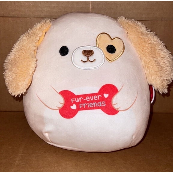 Squishmallow 12" Harrison the Dog with Bone Valentines