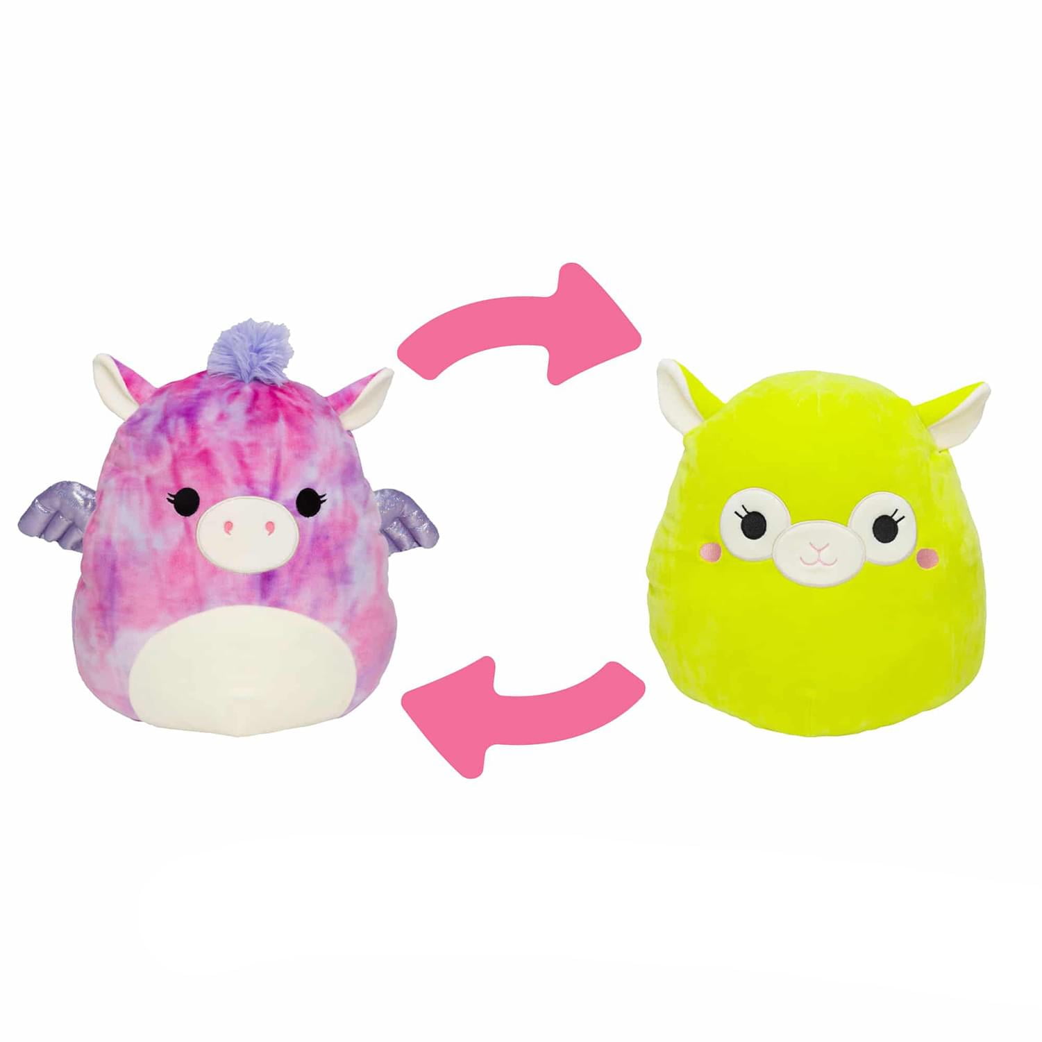 Squishmallow 12 Inch Flip A Mallow Plush | Tie Dyed Pegasus