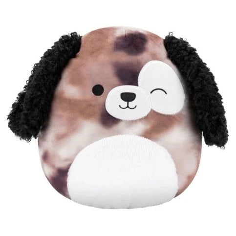 Squishmallow 12 Inch Zerdan the Brown Marbled Dog Plush Toy