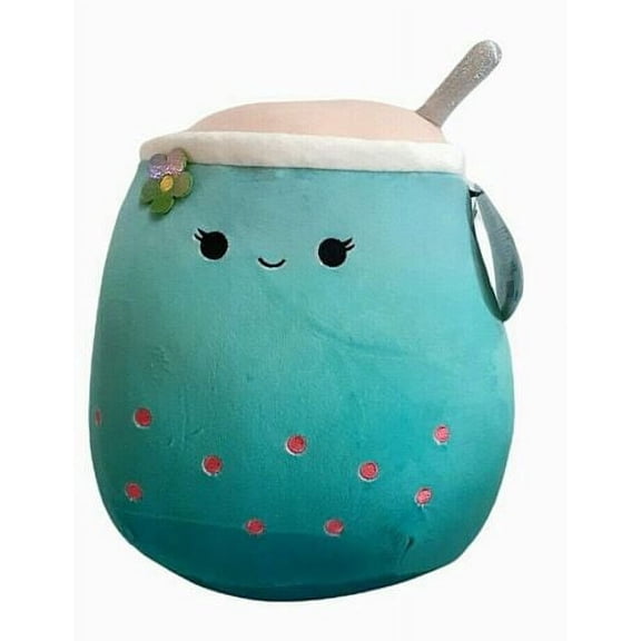 Squishmallow 12" Jakarria Bubble Tea Soft Blue Boba Plush Pillow Pet Toy