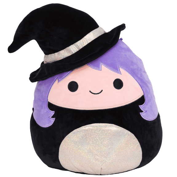 Squishmallow 12 inch Halloween Madeleine The Black and Gold Witch