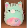thumbnail image 1 of Squishmallow 14" CORINNA Cat Teal VALENTINES DAY Plush , 1 of 1