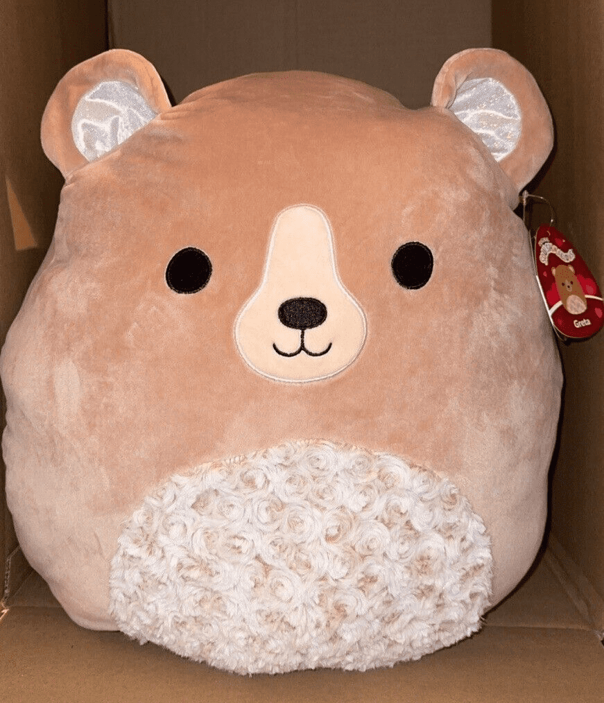Squishmallow 16 Greta the Bear FUZZY BELLY VALENTINES DAY PLUSH