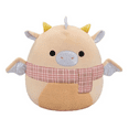 thumbnail image 1 of Squishmallow 16 inch Buck Cream Dragon Plaid Scarf Christmas 2025, 1 of 4