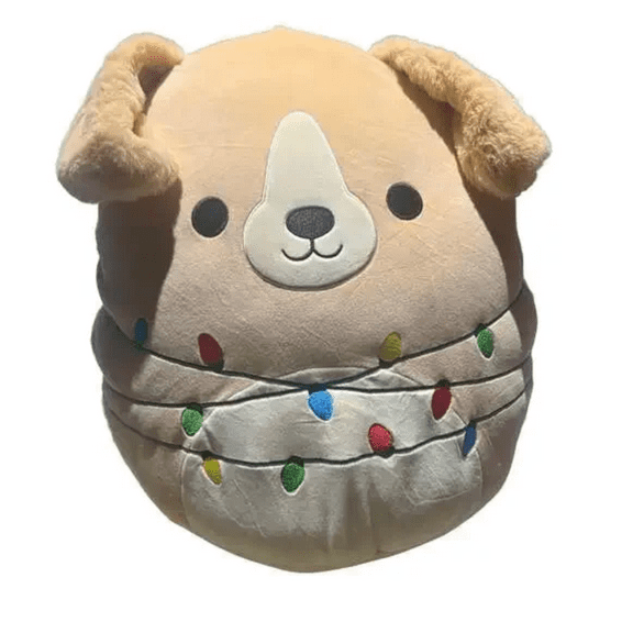 Squishmallow 16 inch Stevon the Dog with Christmas Lights 2025