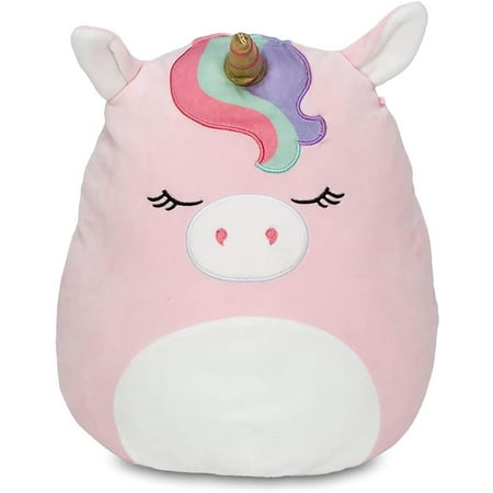 Squishmallow 24 Inch Plush | Unicorn Rainbow Bangs Pink